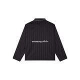 "WHENEVER" BỘ ÁO VÀ QUẦN DÀI SATIN LONG PAJAMA SHIRT + PANTS  / BLACK