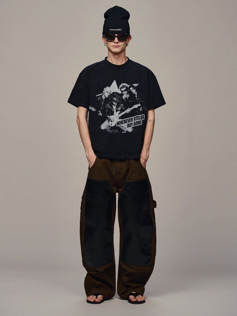 QUẦN DÀI "WHENEVER" DOUBLE-KNEE LEATHER PANTS / BROWN