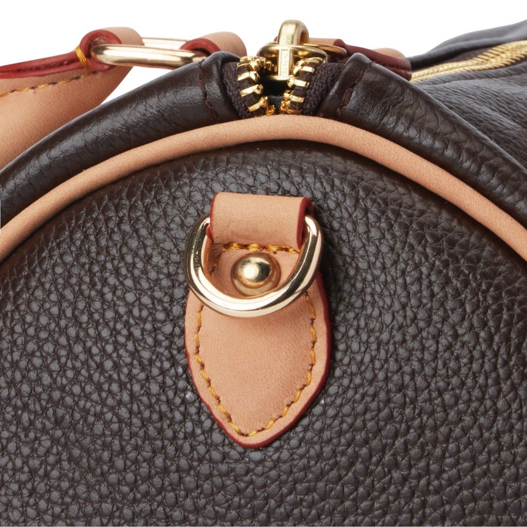 “WHENEVER” BEAR MINI LEATHER BAG / BROWN