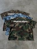 ÁO “WHENEVER” WAFFLE CAMO T-SHIRT / MOSS GREEN