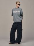 ÁO DỆT LEN “ WHENEVER “ SIGNATURE KNIT T - SHIRT / GREY