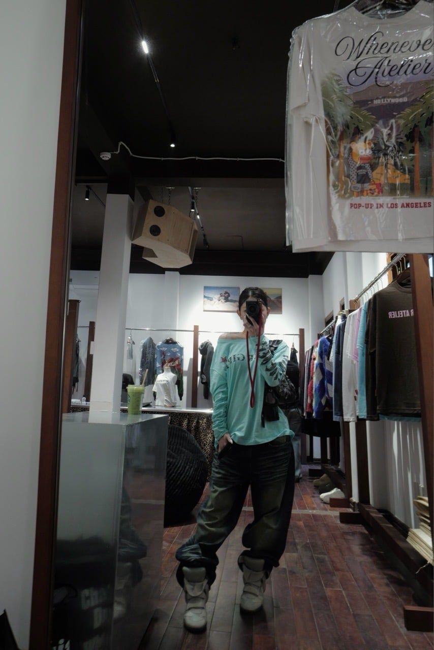 QUẦN DÀI “WHENEVER“ AGED BAGGY JEANS / INDIGO