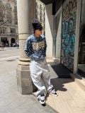 ÁO TAY DÀI  “WHENEVER” WAFFLE CAMO LONG SLEEVES / BLUE