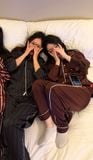 "WHENEVER" BỘ ÁO VÀ QUẦN DÀI SATIN LONG PAJAMA SHIRT + PANTS  / BROWN
