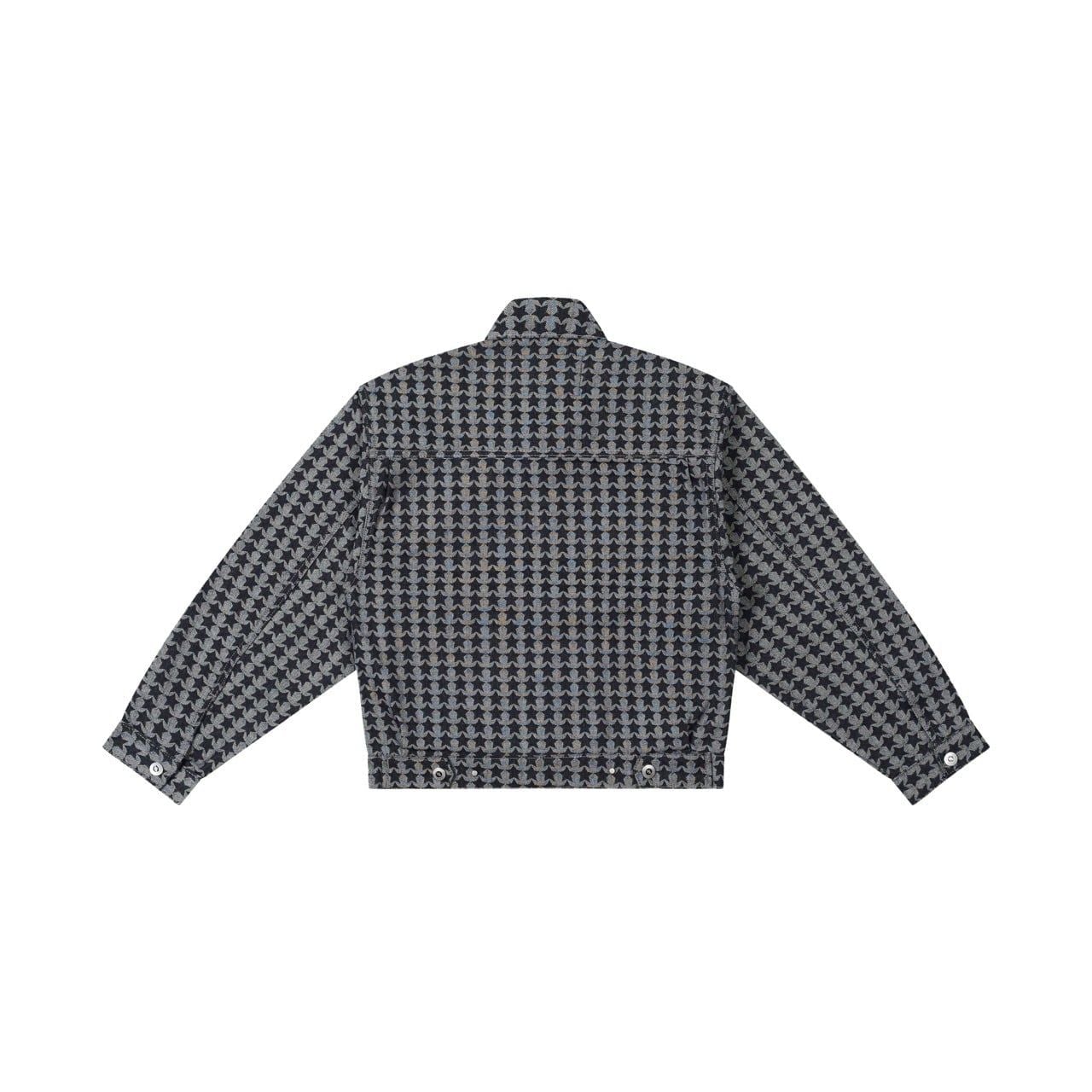 "WHENEVER" STAR RAW DENIM JACKET / BLACK