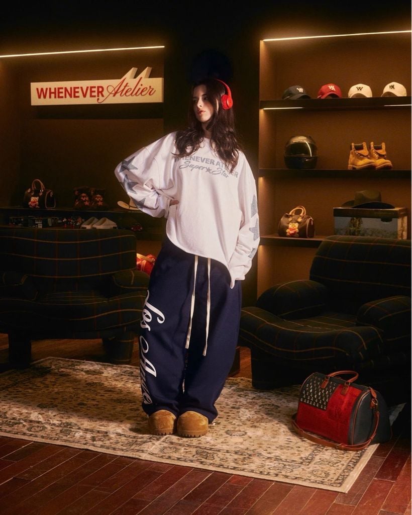 “WHENEVER” SUPER STAR LONGSLEEVE T-SHIRT / WHITE