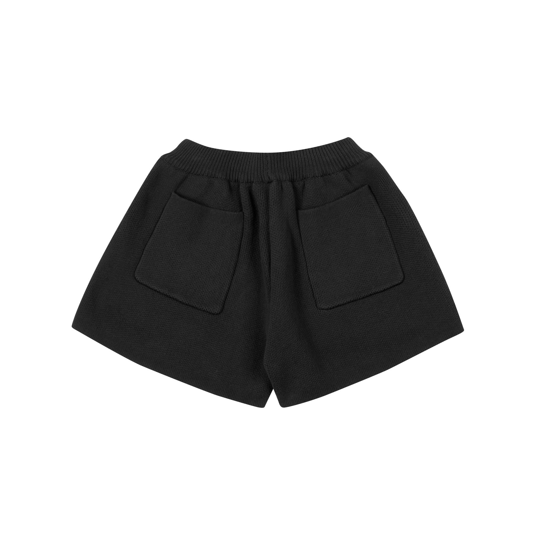 QUẦN DỆT KIM "WHENEVER" BASIC LOGO KNIT SHORTS / BLACK