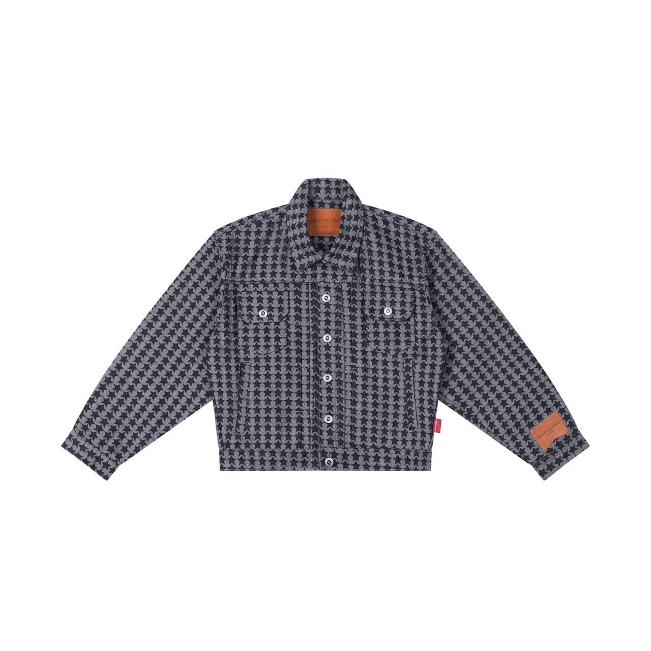 "WHENEVER" STAR RAW DENIM JACKET / BLUE