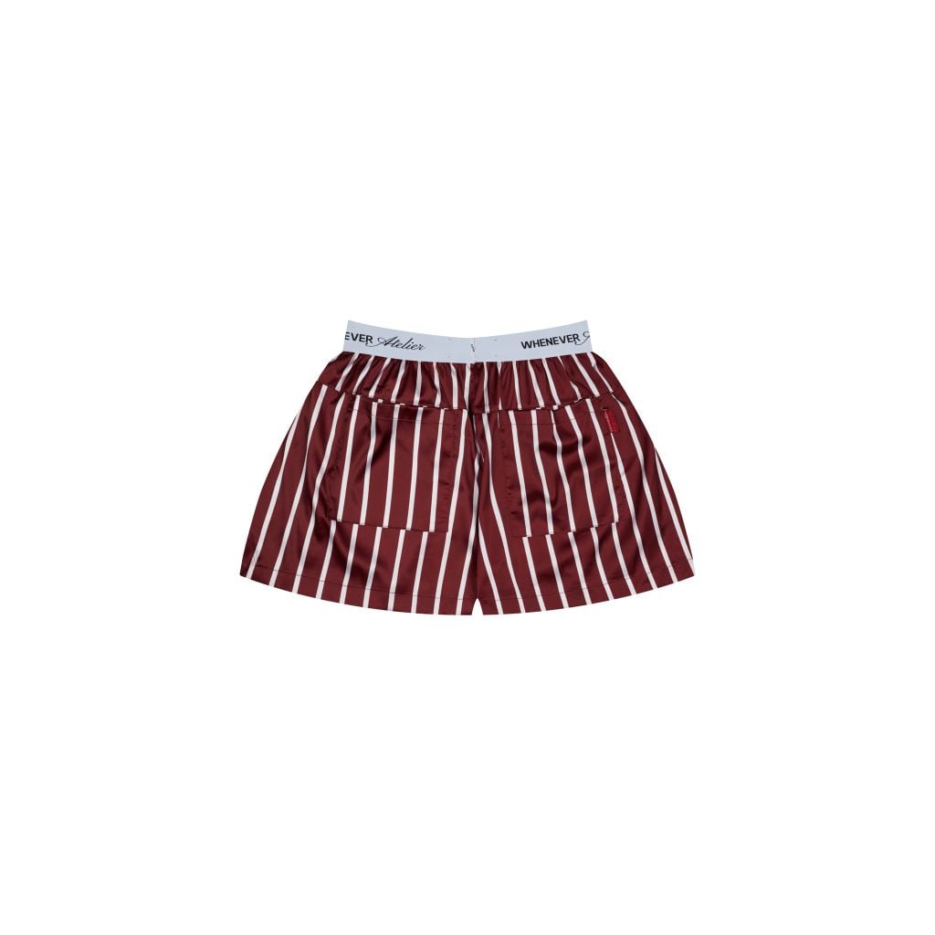 “WHENEVER” QUẦN SATIN PAJAMA SHORTS / RED