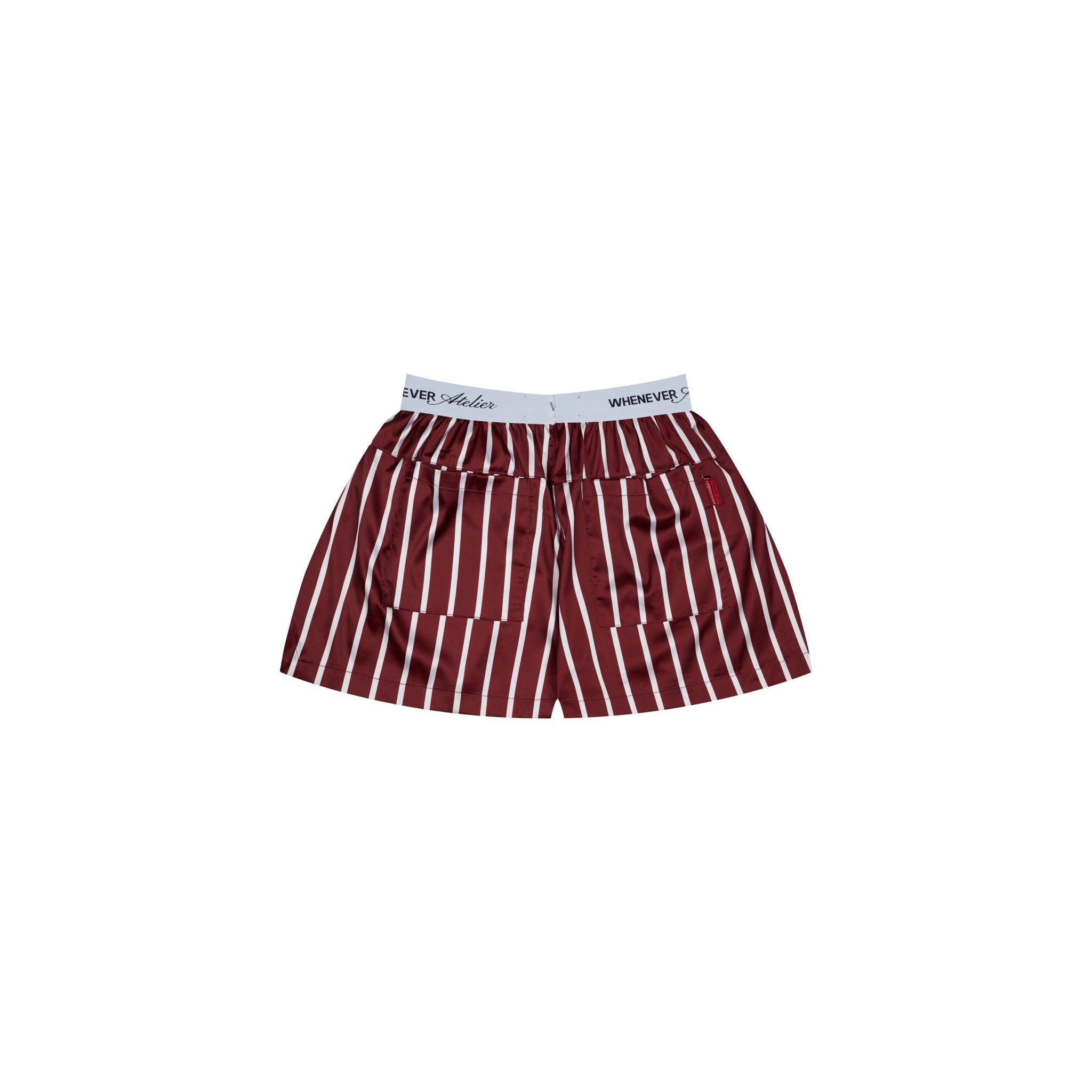 “WHENEVER” QUẦN SATIN PAJAMA SHORTS / RED