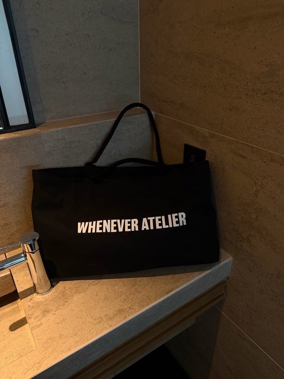 TÚI VẢI "WHENEVER" CANVAS / BLACK