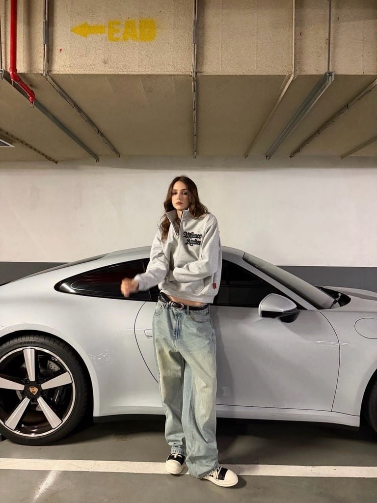 ÁO “WHENEVER” LOGO HALF-ZIP SWEATSHIRT / PREMIUM GREY
