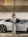 ÁO “WHENEVER” LOGO HALF-ZIP SWEATSHIRT / PREMIUM GREY