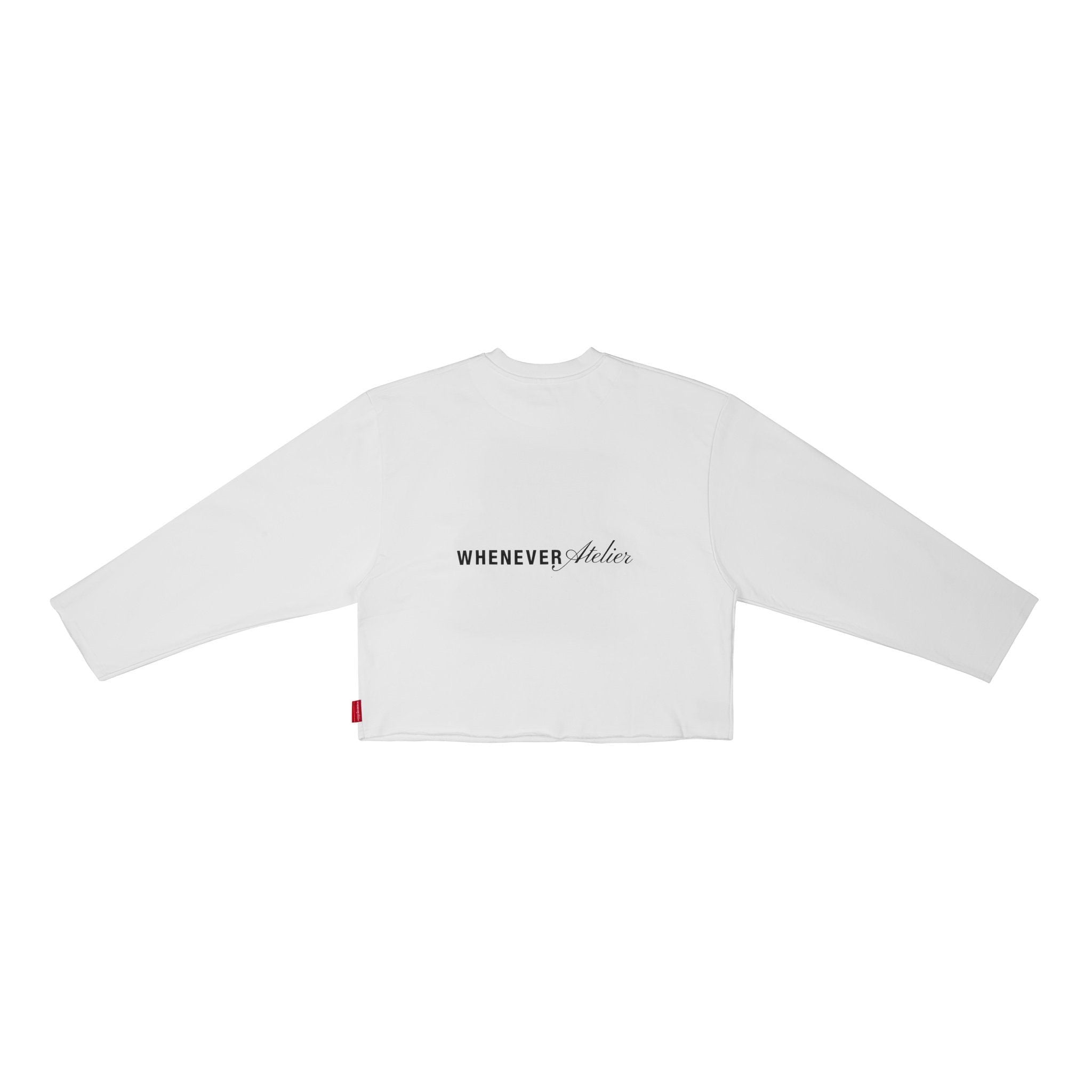 “WHENEVER” BEAR LONG SLEEVES T-SHIRT / WHITE