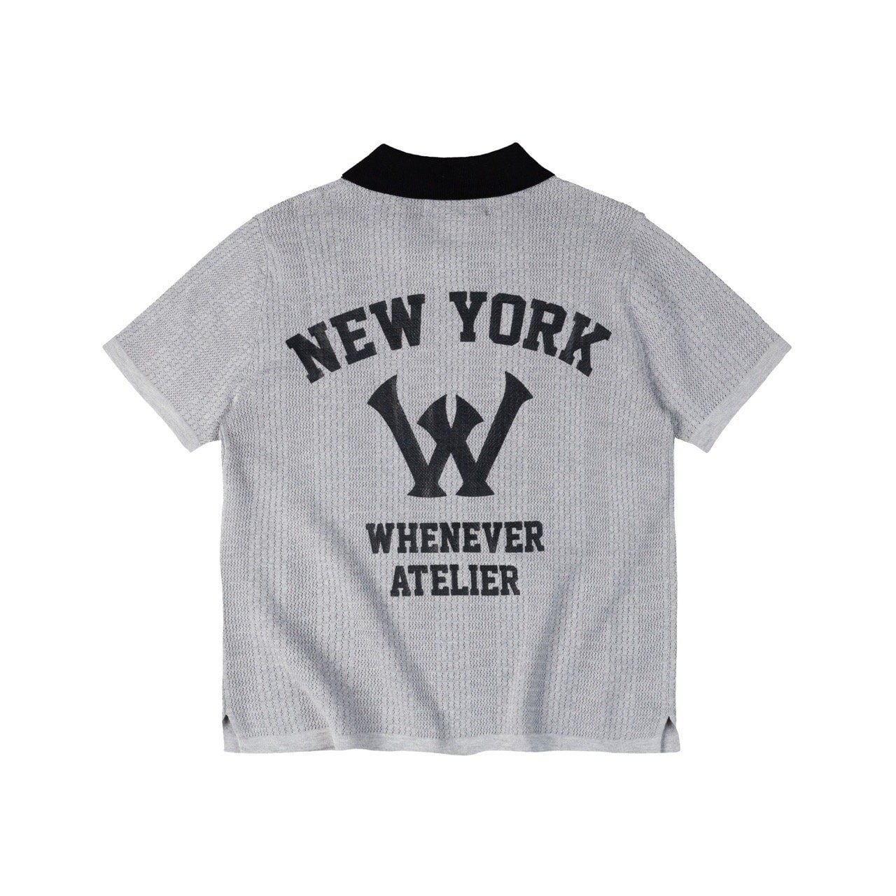 “WHENEVER” WA POLO SHIRT / GREY