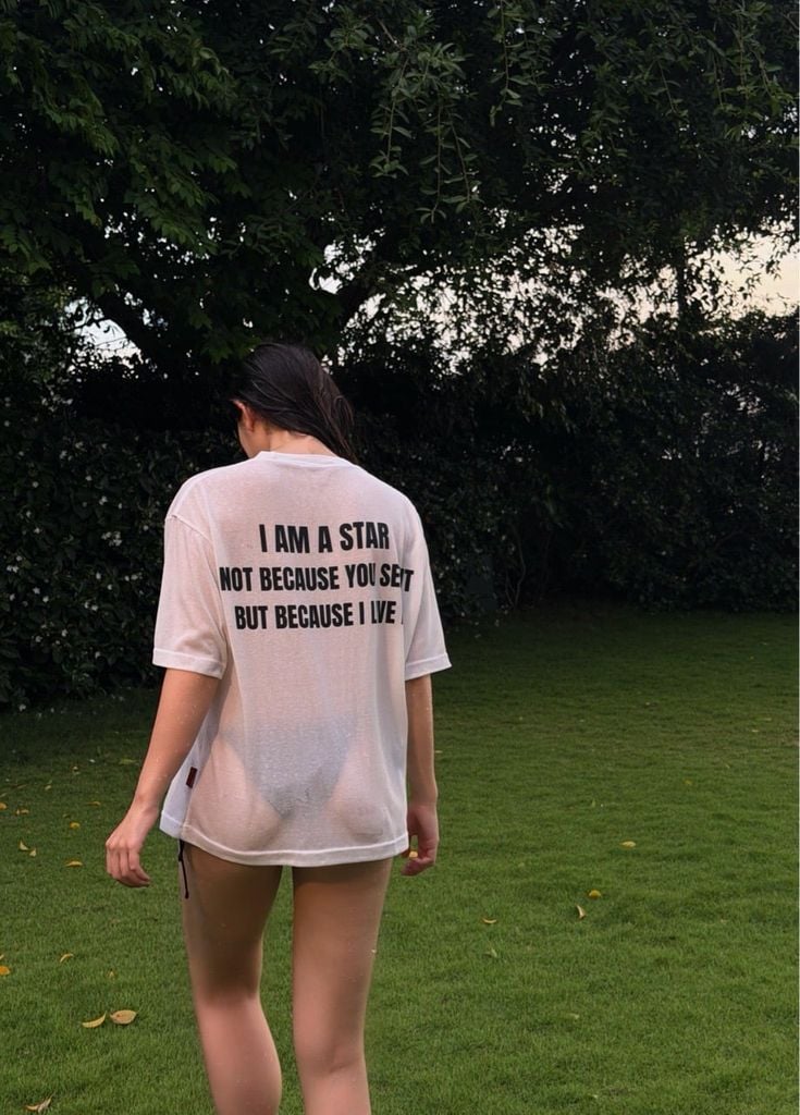 ÁO "WHENEVER " STAR MANIFESTO T-SHIRT/ WHITE