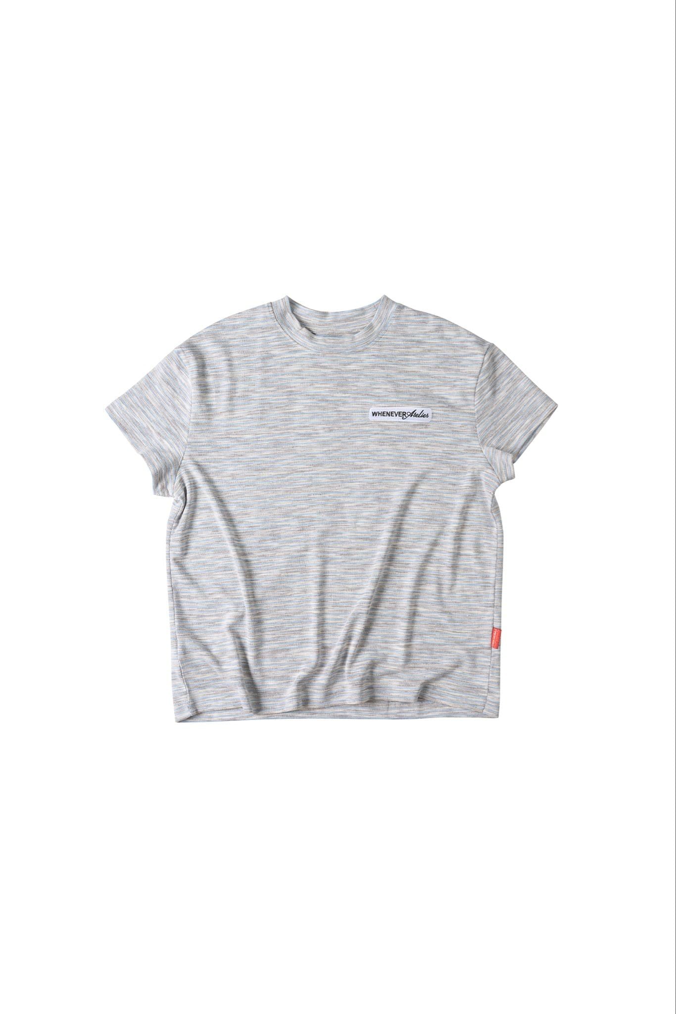 ÁO TAY NGẮN "WHENEVER" EMBROIDERED LOGO 26 T-SHIRT/ GREY
