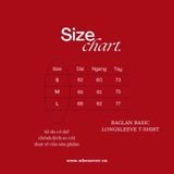 "WHENEVER" BASIC RAGLAN LONGSLEEVE T-SHIRT / RED