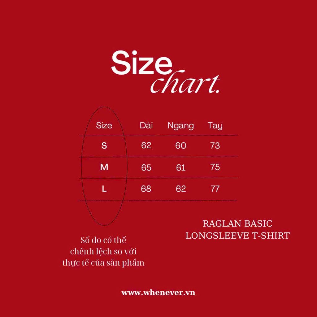 "WHENEVER" BASIC RAGLAN LONGSLEEVE T-SHIRT / BLACK