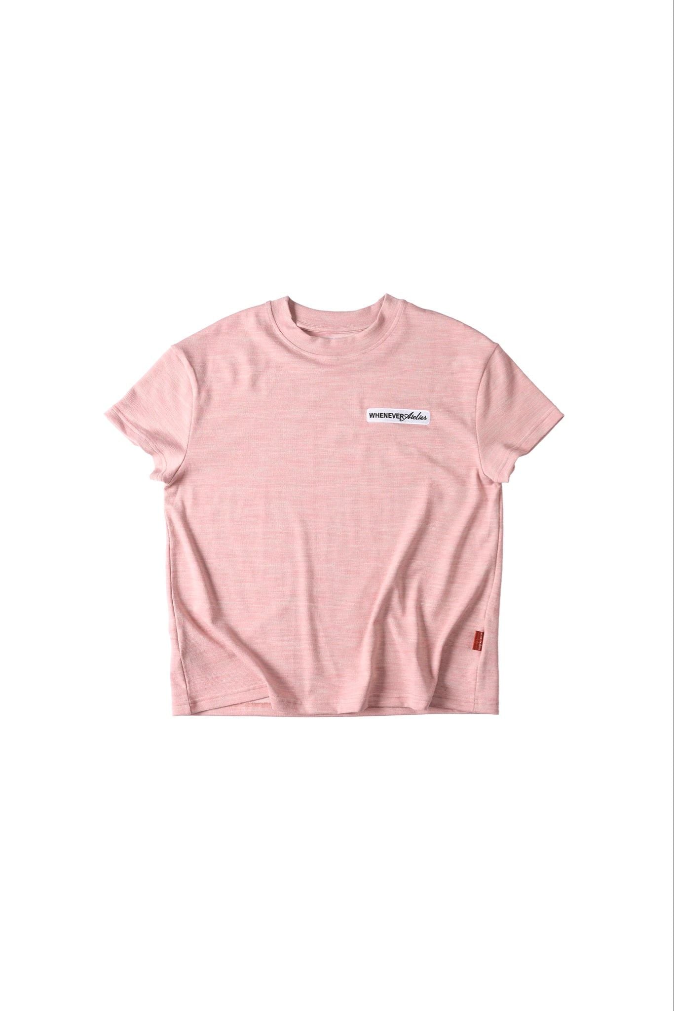 ÁO TAY NGẮN "WHENEVER" EMBROIDERED LOGO 26 T-SHIRT/ DUSTY ROSE