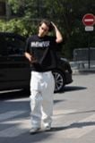 ÁO DỆT LEN “ WHENEVER “ SIGNATURE KNIT T - SHIRT / BLACK
