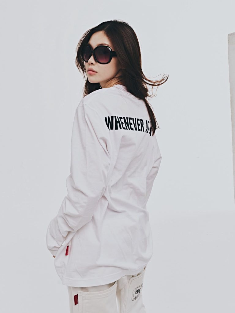 ÁO “WHENEVER” LITTLE BEAR LONGSLEEVES T-SHIRT VER 2/ WHITE