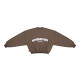 “WHENEVER” BASIC SWEATER / BROWN