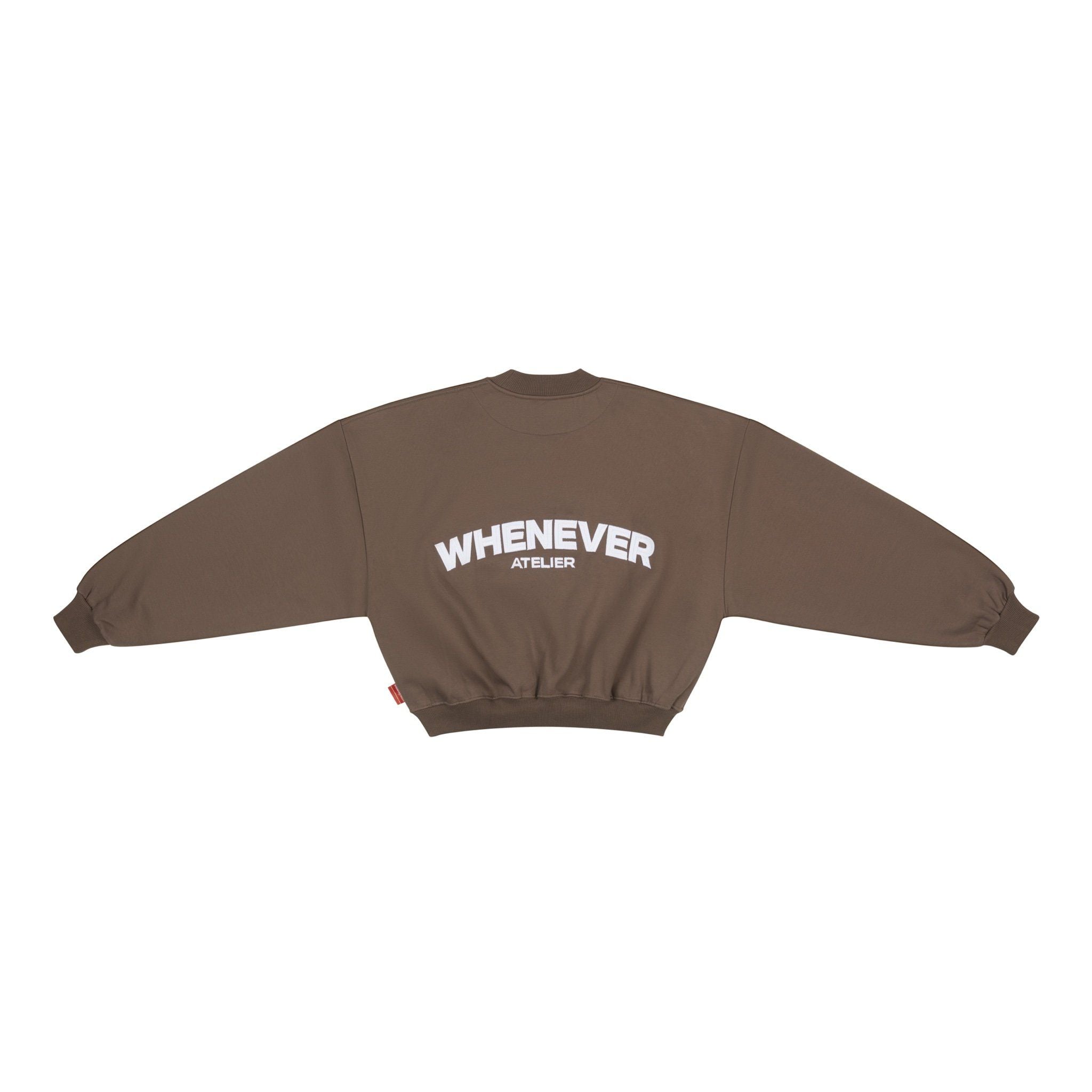 “WHENEVER” BASIC SWEATER / BROWN