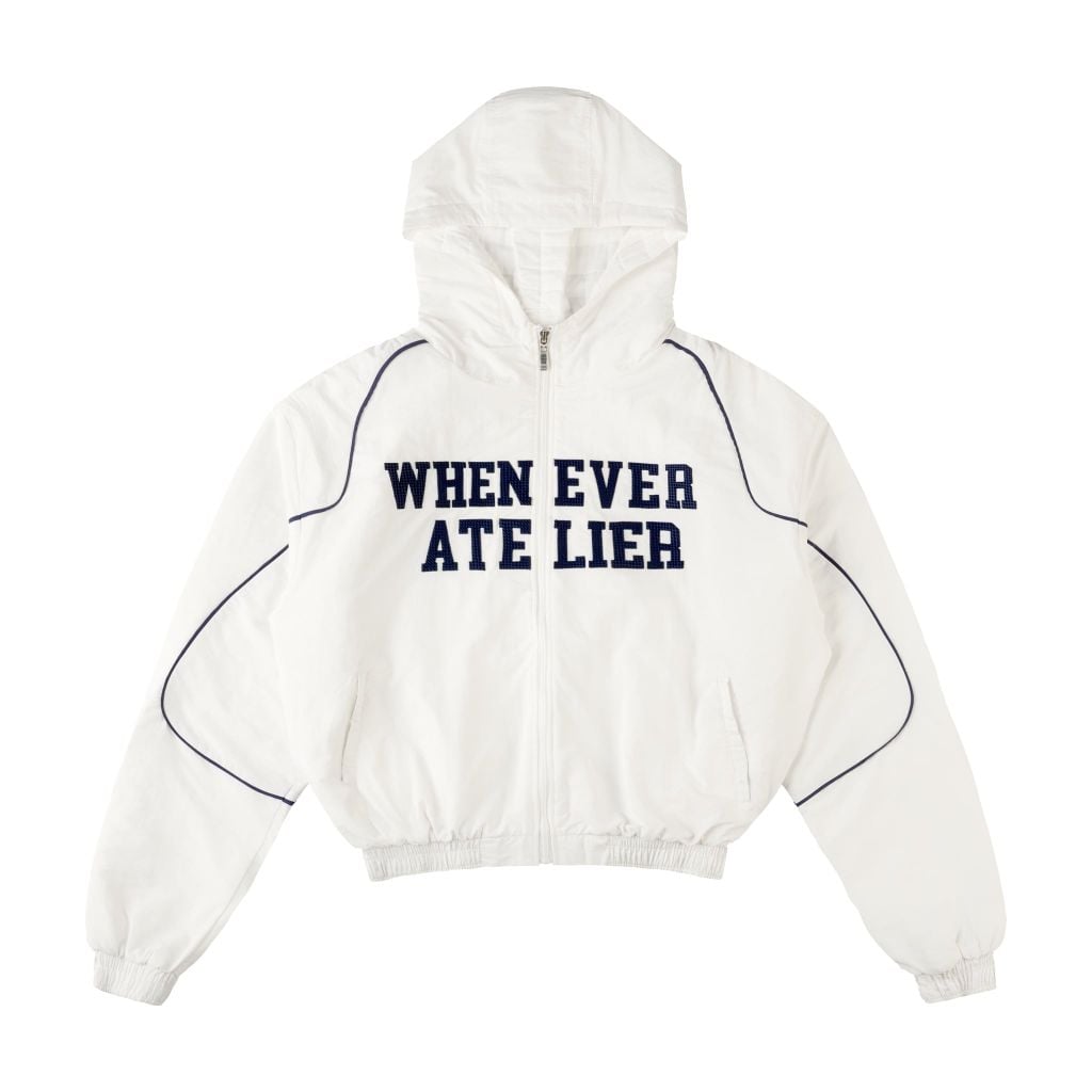 ÁO KHOÁC ''WHENEVER'' EMBROIDERED NYLON JACKET / WHITE