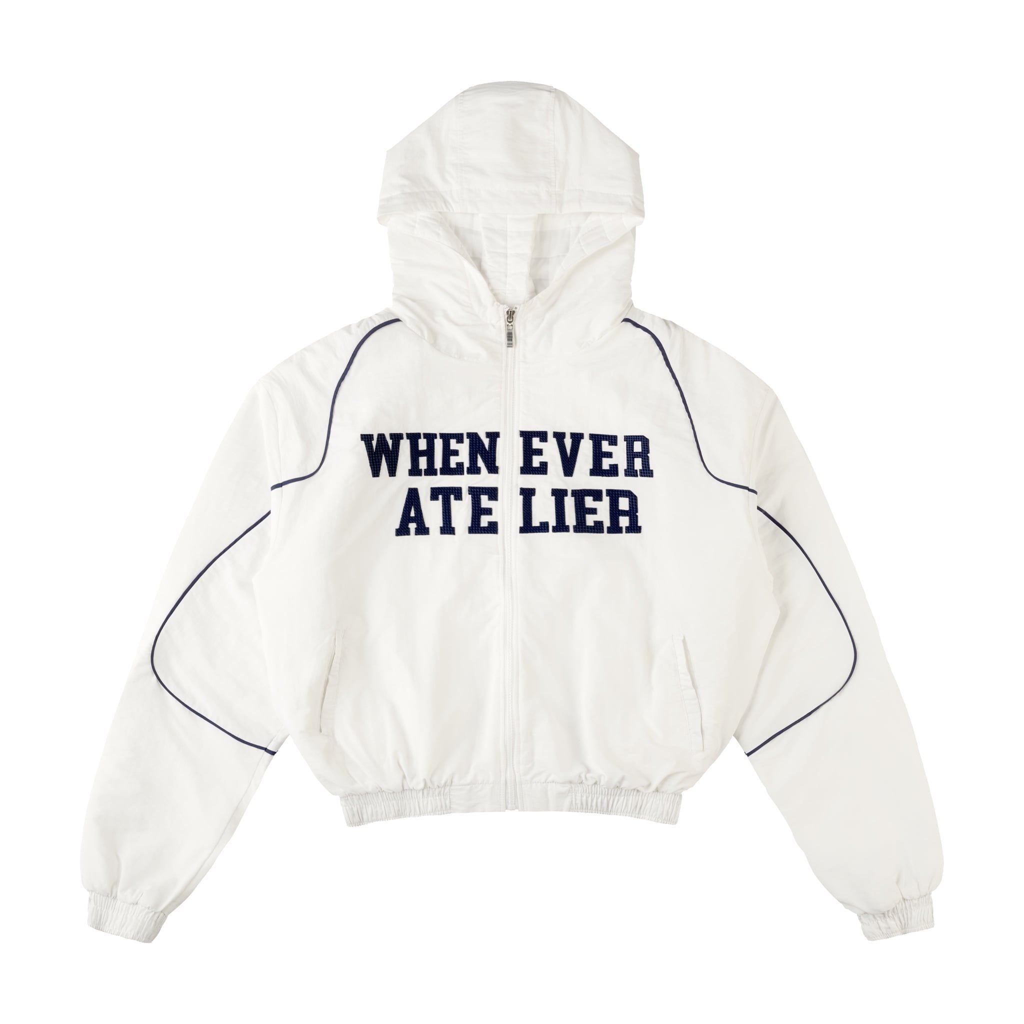 ÁO KHOÁC ''WHENEVER'' EMBROIDERED NYLON JACKET / WHITE