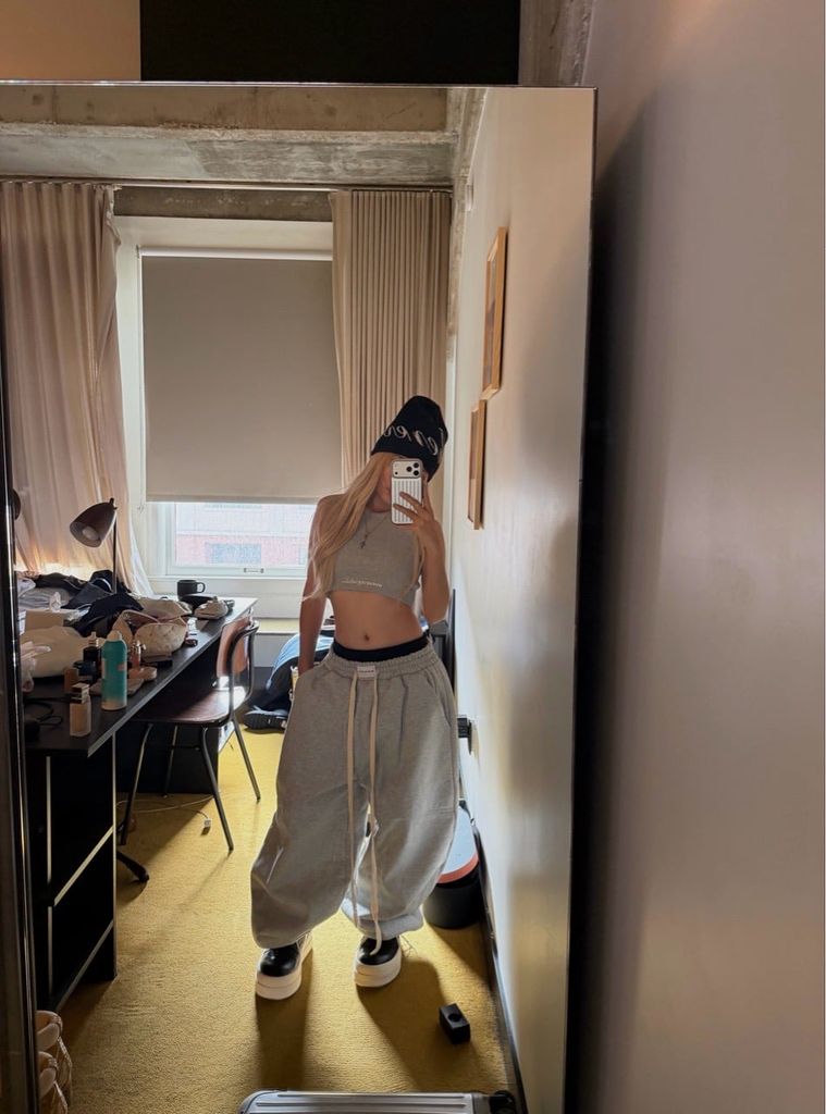 "WHENEVER" SOFT TANK TOP / GREY