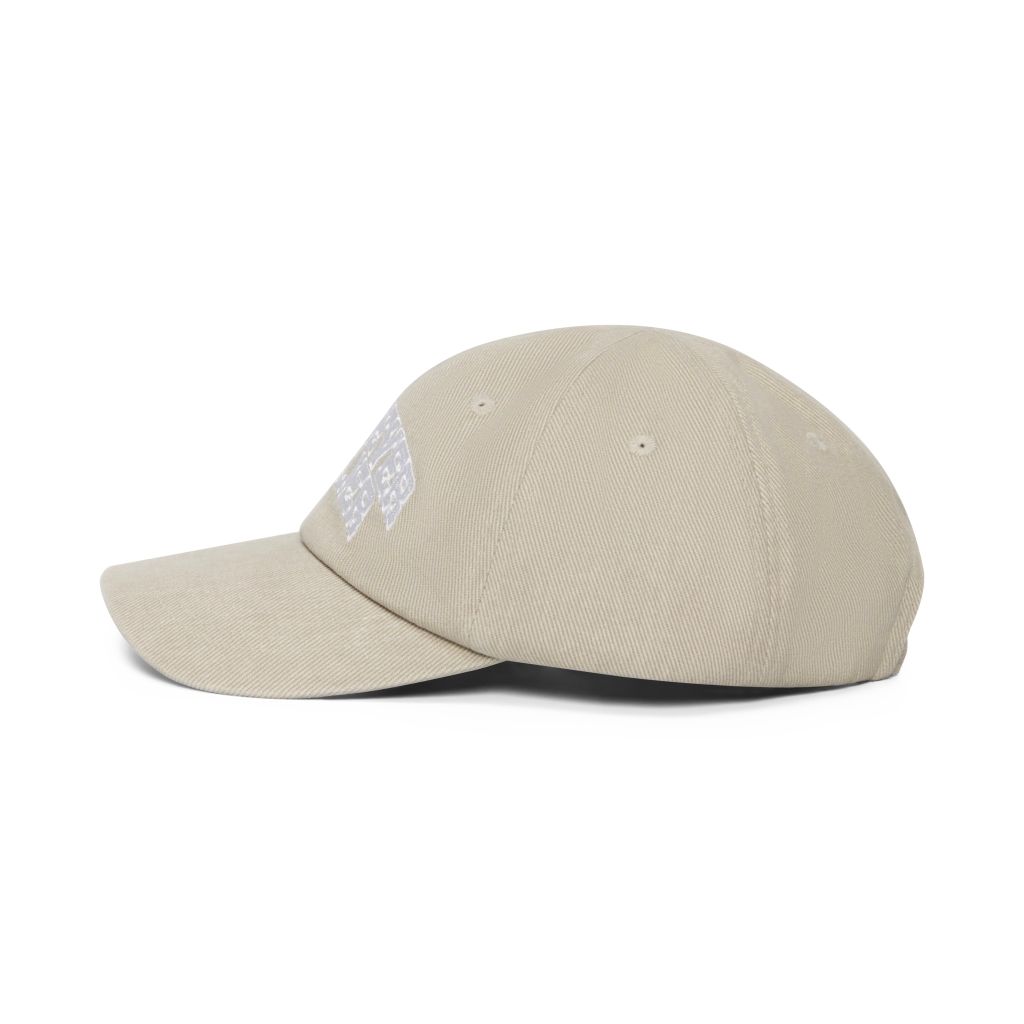 “WHENEVER” WASHED DENIM HAT / CREAM
