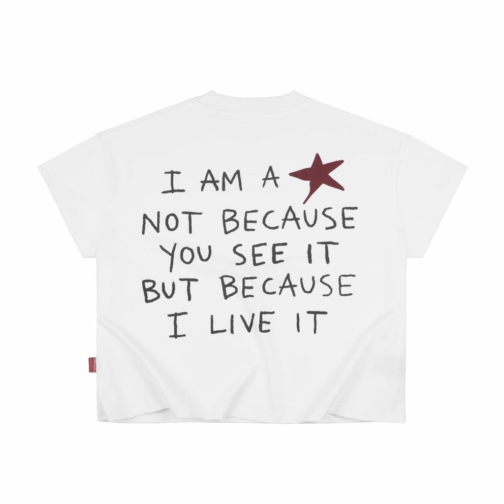 ÁO "WHENEVER" I AM A STAR T-SHIRT / WHITE