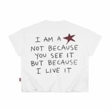 ÁO "WHENEVER" I AM A STAR T-SHIRT / WHITE