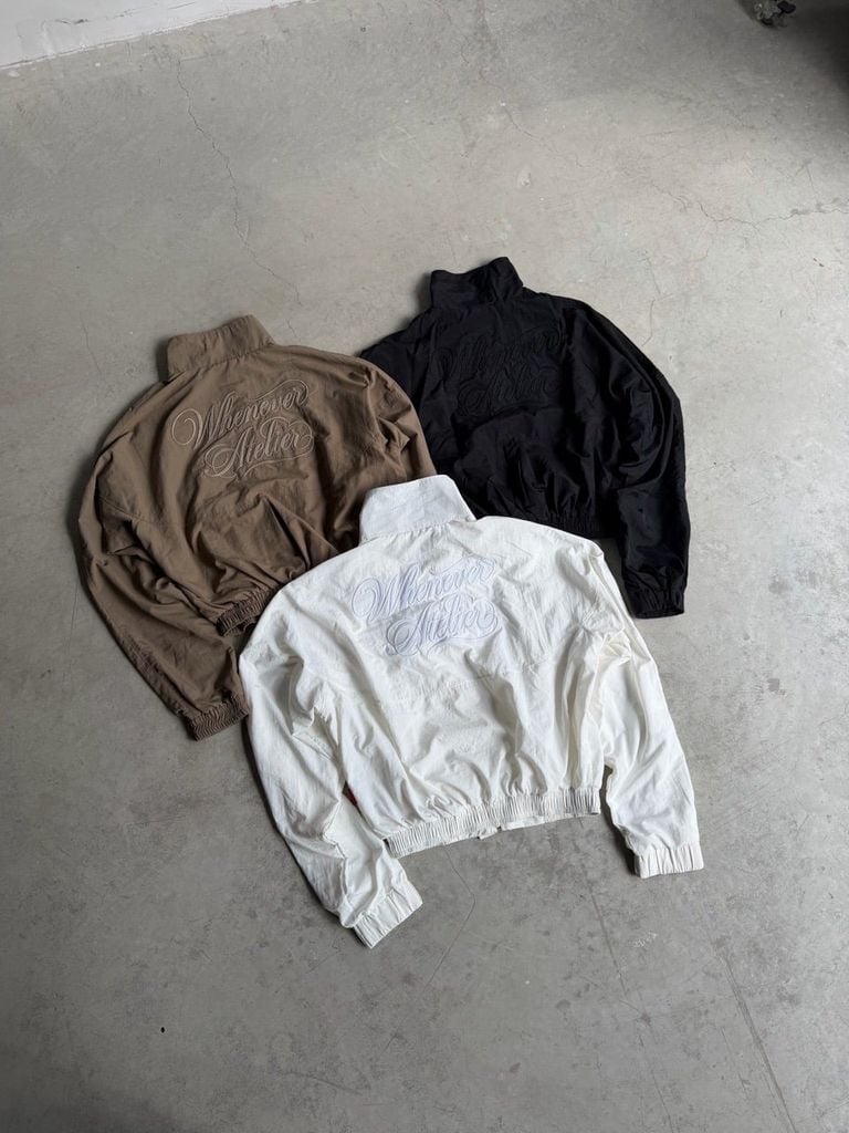 ÁO KHOÁC ''WHENEVER'' WINDBREAKER JACKET/ WHITE