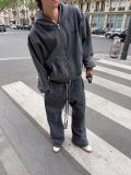 ÁO KHOÁC "WHENEVER" CHASING DREAMS WASHED ZIP HOODIE/ VINTAGE GREY