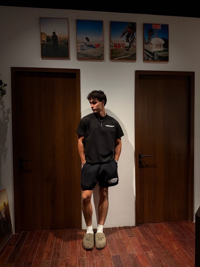 QUẦN DỆT KIM "WHENEVER" BASIC LOGO KNIT SHORTS / BLACK
