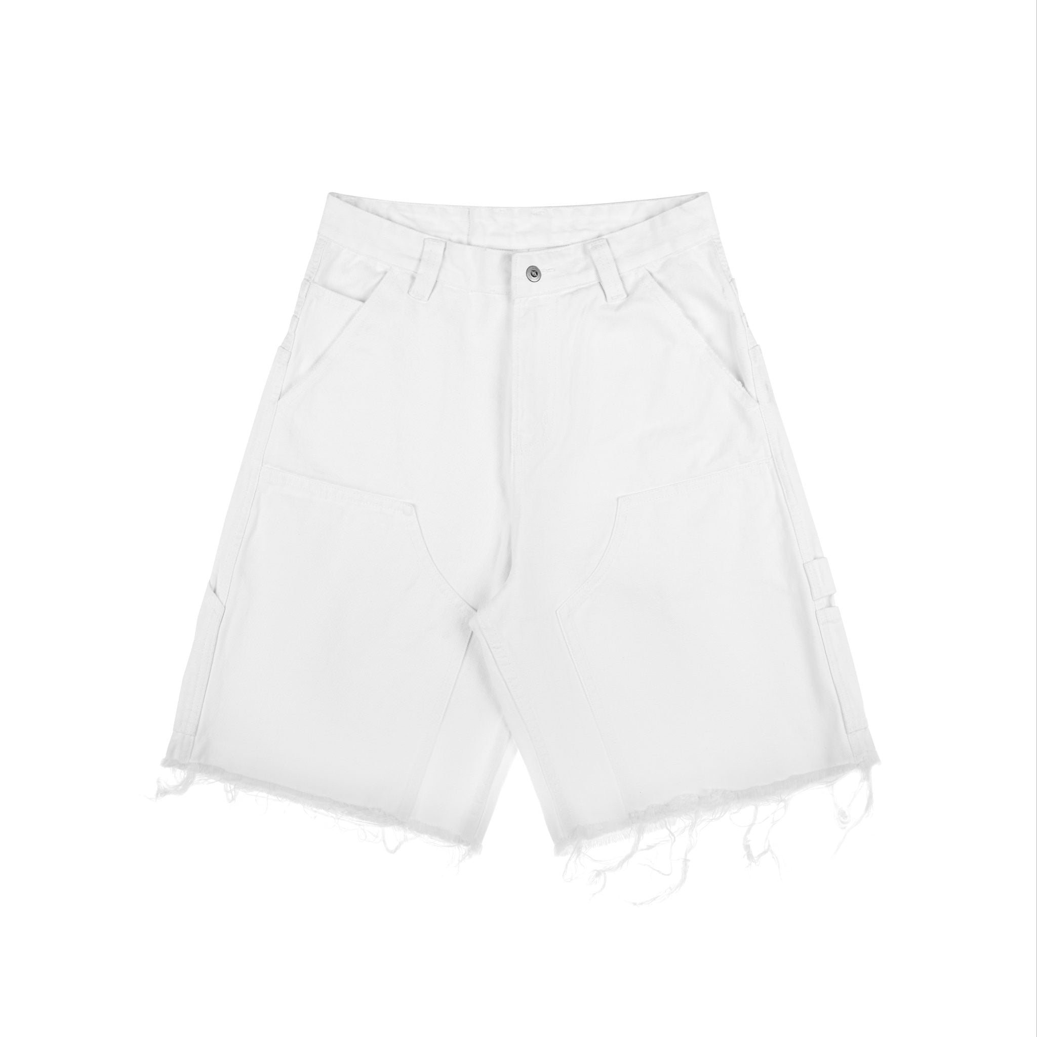 QUẦN NGẮN "WHENEVER" DOUBLE-KNEE BAGGY SHORTS / WHITE