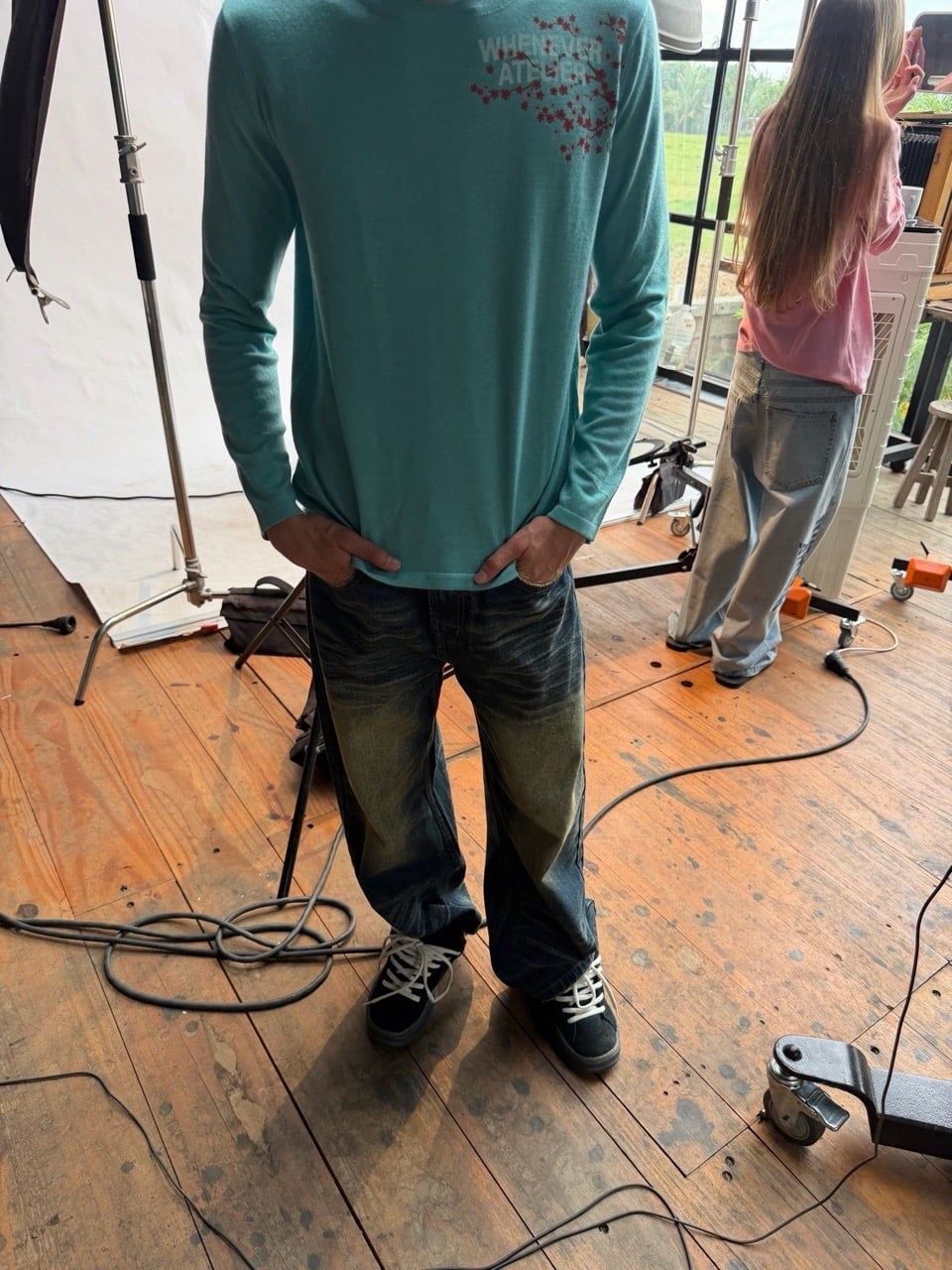 QUẦN DÀI “WHENEVER“ AGED BAGGY JEANS / INDIGO