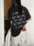 ÁO "WHENEVER" I AM A STAR T-SHIRT / BLACK