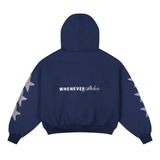 “WHENEVER” SUPER STAR HOODIE / NAVY