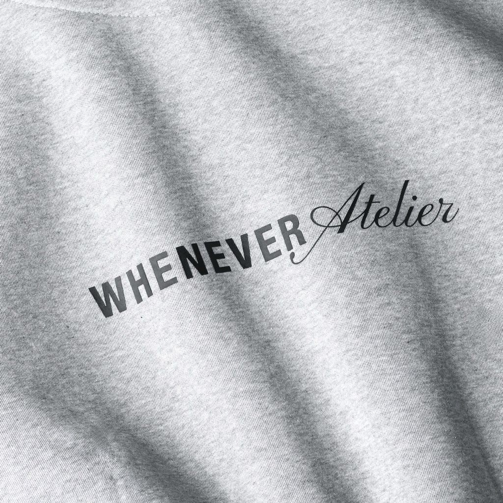 “WHENEVER” ATELIER ORIGIN HOODIE ZIP / PREMIUM GREY