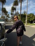 “WHENEVER” QUẦN SATIN PAJAMA SHORTS / BLACK