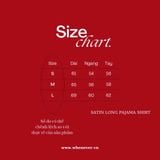 "WHENEVER" BỘ ÁO VÀ QUẦN DÀI SATIN LONG PAJAMA SHIRT + PANTS  / PINK