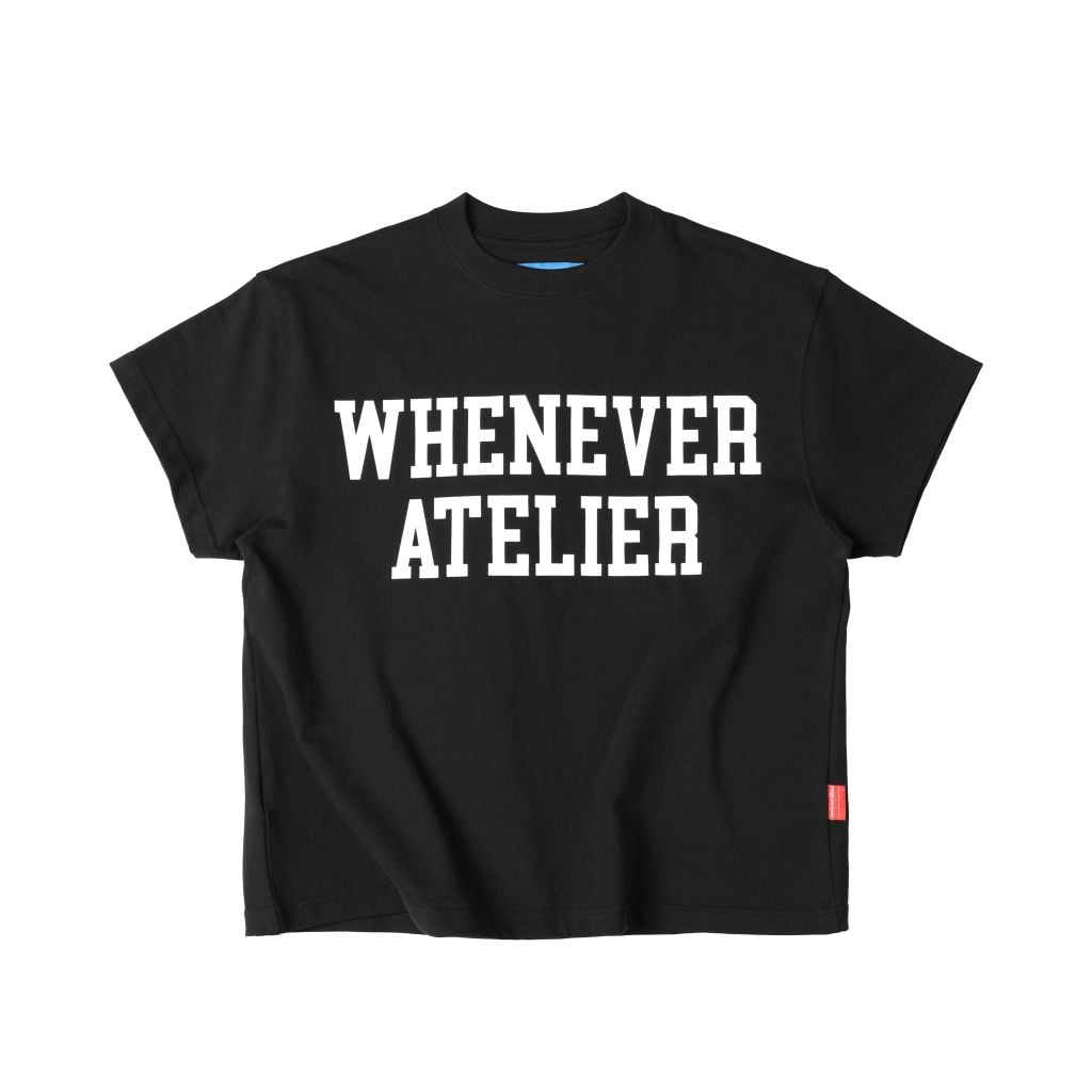 ÁO “WHENEVER” BASIC LOGO VER2 T-SHIRT / BLACK