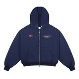 “WHENEVER” LA HOODIE ZIP / NAVY
