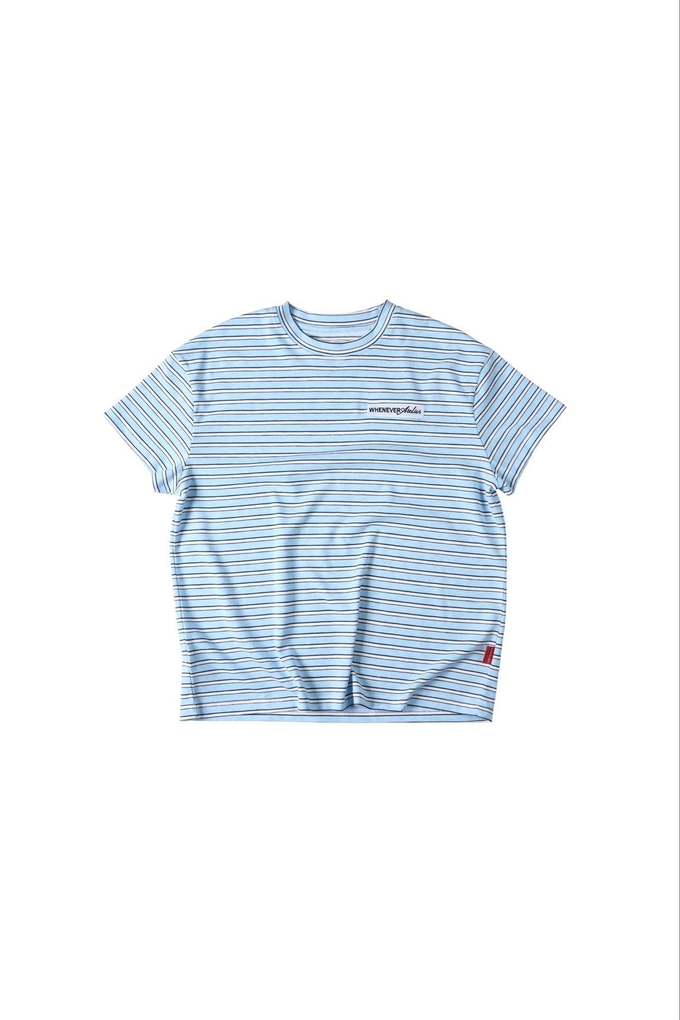ÁO TAY NGẮN "WHENEVER" EMBROIDERED LOGO 26 T-SHIRT/ BLUE