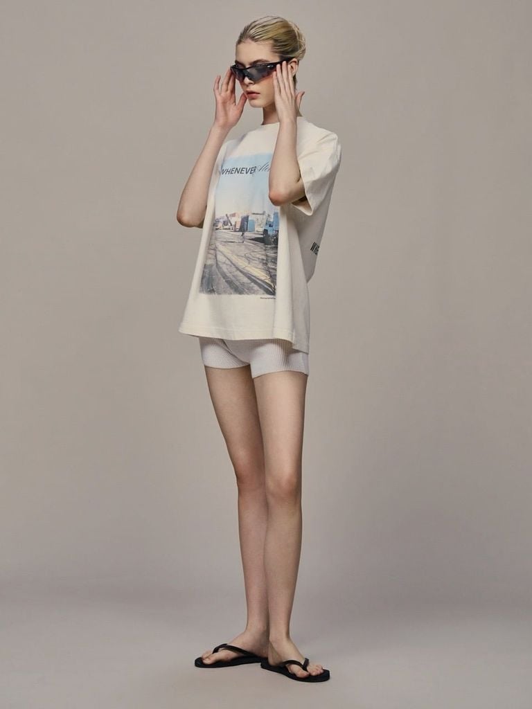 ÁO "WHENEVER" LA STREET T-SHIRT / WHITE