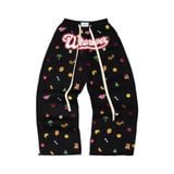 “WHENEVER” ICON EMBROIDERED SWEATPANT / BLACK