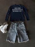 Áo tay dài "WHENEVER" STAR MANIFESTO LONGSLEEVES/ NAVY